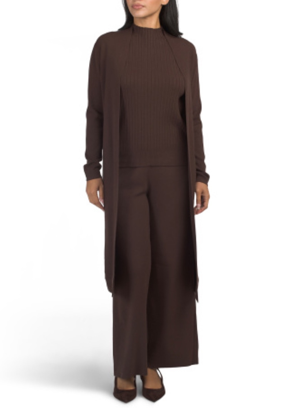 SIONI 3pc Sweater Tank Top And Pants Set